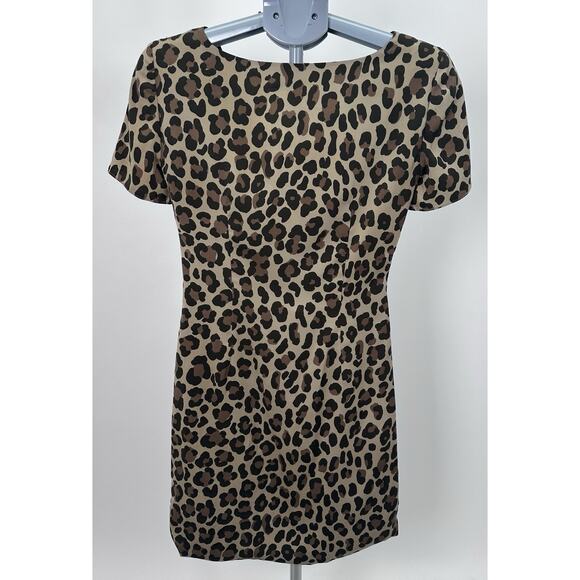⭐️ Moschino Cheap and Chic Leopard Mini Dress Sz US 6 IT 40 - Picture 2 of 7